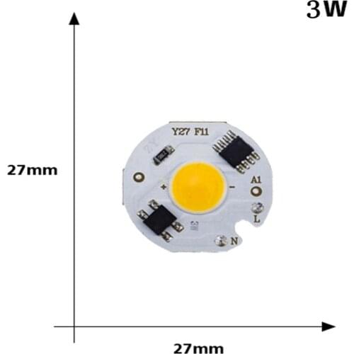 3W LED COB Light Chip Smart IC Driver LED Bulb Lamp for DIY Floodlight