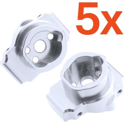 5pairs/lot Aluminum Rear Portal Drive Axle Mounts (Left & Right) for 1/10 RC Traxxas TRX-4 Crawler Truck 8256 Hop Up Parts