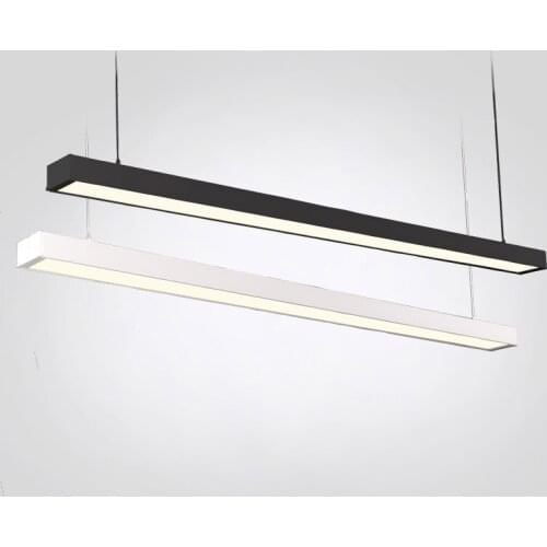 Aluminum LED strip office Pendant Light rectangular L120cm LED Pendant Lamp modern Home lighting square fluorescent lamp G915
