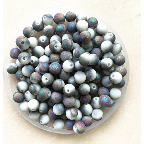 New 6/8mm Austrian Frosted Matt Crystal Glass Beads Loose Spacer Beads Handmade for Jewellery Making DIY Bracelet Necklace #33