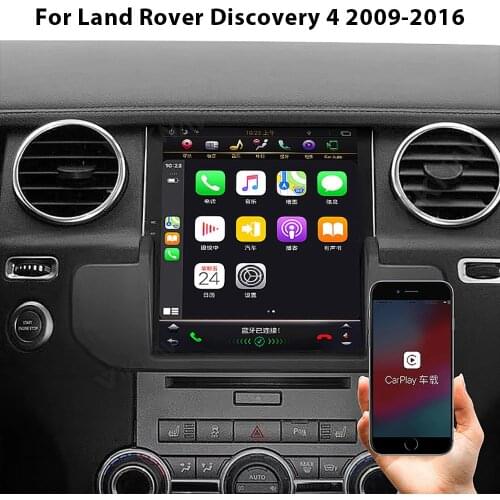 Car 2 Din Tesla Vertical Screen Radio GPS Navigation For Land Rover Discovery 4 2009-2016 Android Stereo Multimedia Player