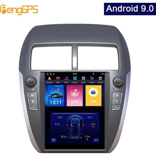 Android 9.0 Tesla Vertical Screen car Player GPS Navigation For Mitsubishi ASX 2010-2014 Audio Player 10.4 inch