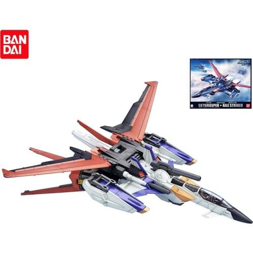 Bandai Gundam PG 1/60 Sky Grasper Aile Striker Genuine Gunpla Action PVC Model Figura Anime Figure Toys kid Model Kit Collectino