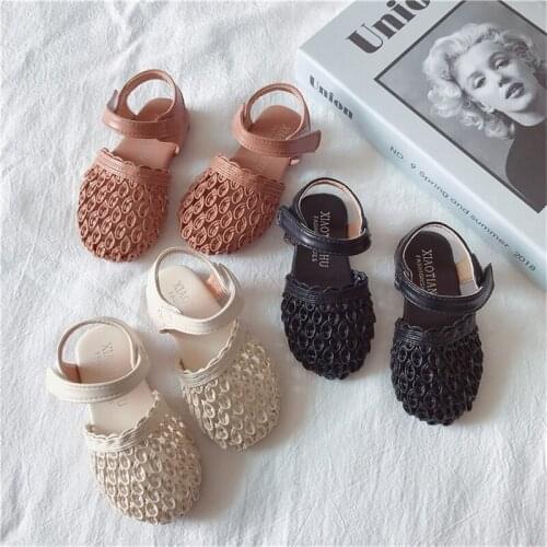 CAPSELLA KIDS Summer Sandals Baby Toddler Girls Woven Roman Shoes 1-12 Years Baby Shoes Children Summer Soft Sandals Size 21-36
