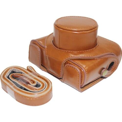 PU Leather case Camera Bag for Finepix Fujifilm Fuji X20 X10 Protector case shoulder bag with strap