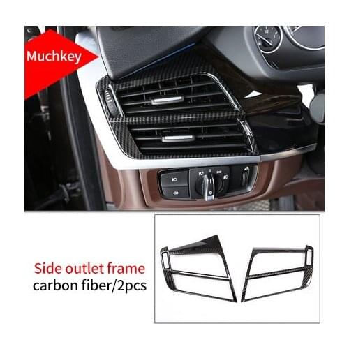 For BMW X5 F15 2014-2018 carbon fiber Side outlet frame 2pcs