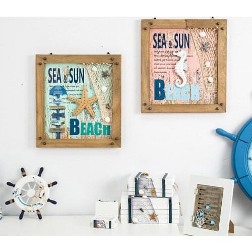 Mediterranean Style Background Wall Group Hang Painting Child Concise 3D Picture Restaurant Hallway Flat Picture Marine Decor