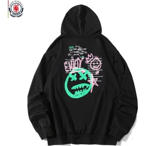 FREDD MARSHALL New Autumn 2020 Smile Hoodies Men Fashion Hooded Streetwear Sweatshirt Male Casual Funny Print Pullover Tops 1285
