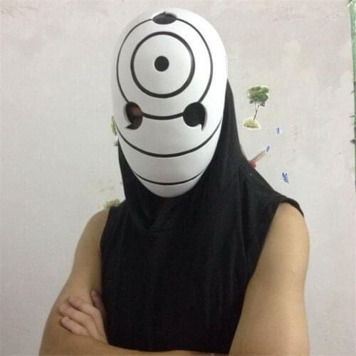 Japan Anime Akatsuki Uchiha Mask Tobi Obito Akatsuki Ninja Madara Cosplay Costumes Resin Masks Halloween Party Mask