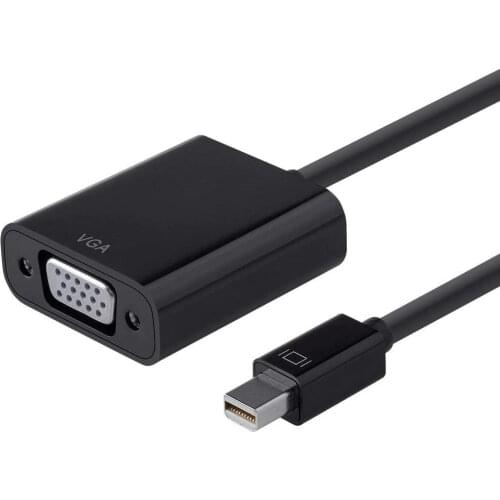 Mini Dp to VGA cable adapter Mini Displayport to VGA female for apple macbook pro air mini Asus HP Dell PC laptop