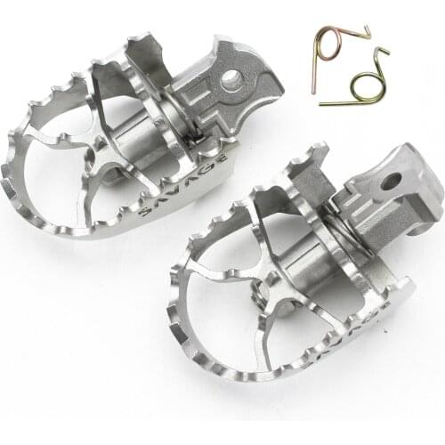 Motorcycle Stainless Steel Front Footpegs Wide Footrest Silver For BMW R Nine T 2014 2015 2016 2017 2018 2019