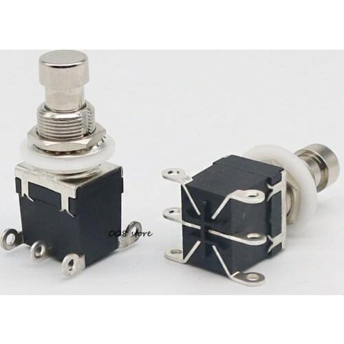 Effect device foot switch DPDT, Momentary without lock, 6 foot nail button switch