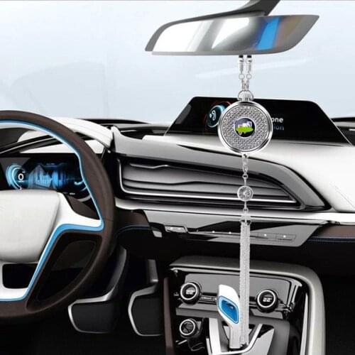 Car Logo Pendant Air Freshener Diffuser Perfume Bottle Rear View Mirror Pendant Perfume All Car Brands