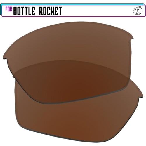 EZReplace Polarized Replacement Lenses for - Oakley Bottle Rocket Sunglasses - Brown