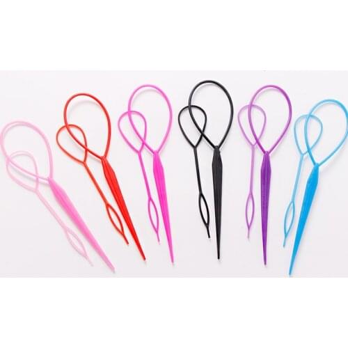 PjNewesting 2PCS Hair Style Maker Hair Styling DIY Tools Women Girls Hair Accessories Hair Pins Disk Kids Pull Pins Headbands