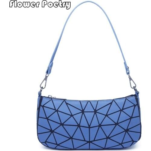 Luxury Women Chain Crossbody Bag Leather Designer Female Small Square Bags Holographic Geometric Girl Messenger Handbag Bolsas