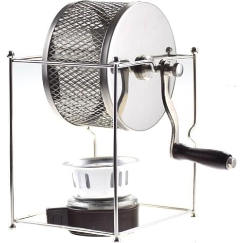 Manual Coffee Bean Roaster Stainless Steel Hand Use Coffee Roaster with Burner