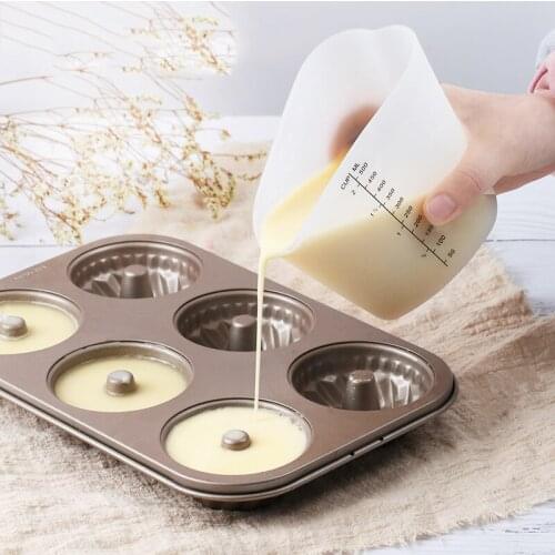 500Ml Silicone Measuring Cup Tea Coffee Cup Kitchen Scales Baking Tools Cake Pizza Biscuit Pastry Making Gadgets Accessories
