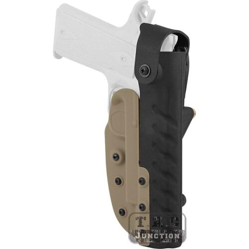Tactical SOC Level II Retention Kydex Holster For Colt 1911 Dark Earth RTI System Right Waist Holster With Screws