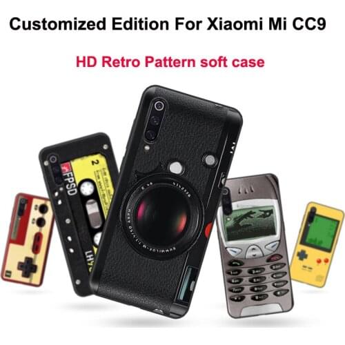 Customized Edition for Xiaomi Mi CC9 CC 9 case 6.39" C C 9 cover retro Painted soft silicone TPU phone cases MiCC9 shell case