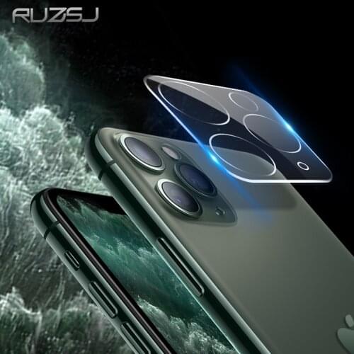 RUZSJ 3D Camera Len Film Screen protector Glass Film For Iphone 12 Pro Max Film Tempered Glass Full Cover glass For iphone 11
