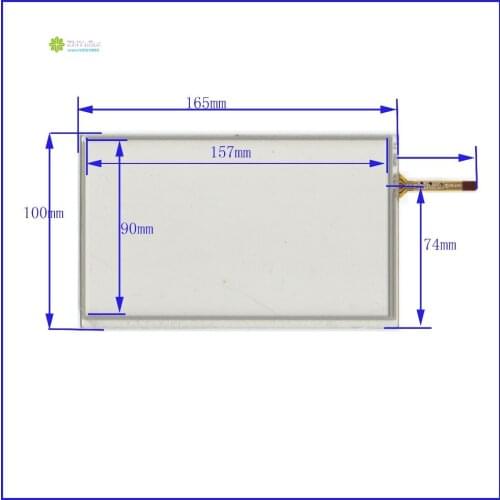 ZhiYuSun XWT820 165mm*100mm 7inch 4 line For CarDVD touch screen its compatible width 100mm lengt165mm the touchsensor