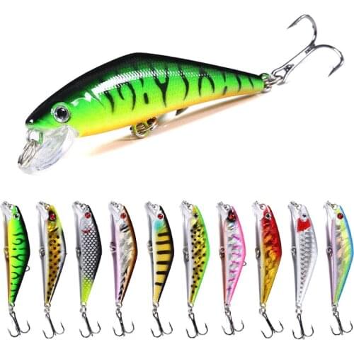 1pcs sinking Minnow Fishing lure Wobblers 6.8cm 5.2g Crankbait Hard Artficial Bait 3D Eyes Jerkbait Fishing Tackle Pesca
