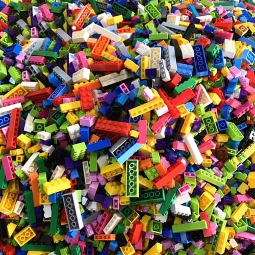 1000 Grams Building Blocks City DIY Creative Bricks Bulk Model Figures Educational Kids Toys Compatible with logos MOC Brick