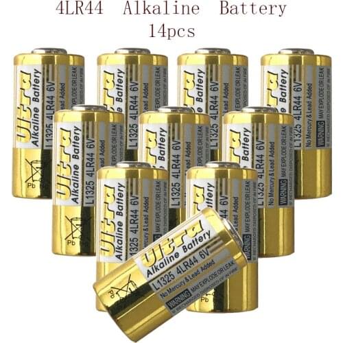 14PCS 6V 4LR44 4AG13 4A76 L1325 Primary Dry Batteries Alkaline Battery for Remote Control Toy Dog Training Shock Collars