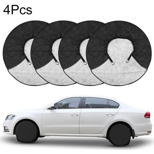 4pcs Universal 24"-26"/27‘’-29"/30‘’-32"/36‘’-39" Car SUV Tire Cover Case Aluminum Film Waterproof Tire Wheel Sun Protectors