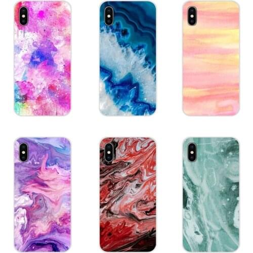 For Xiaomi Mi4 Mi5 Mi5S Mi6 Mi A1 A2 A3 5X 6X 8 CC 9 T Lite SE Pro Accessories Phone Cases Covers Water Color Marble
