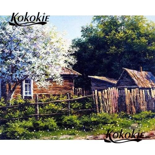 Diy 5d diamond painting with square stones diy diamond embroidery landscape Picture of Rhinestone handmade mosaic decoration