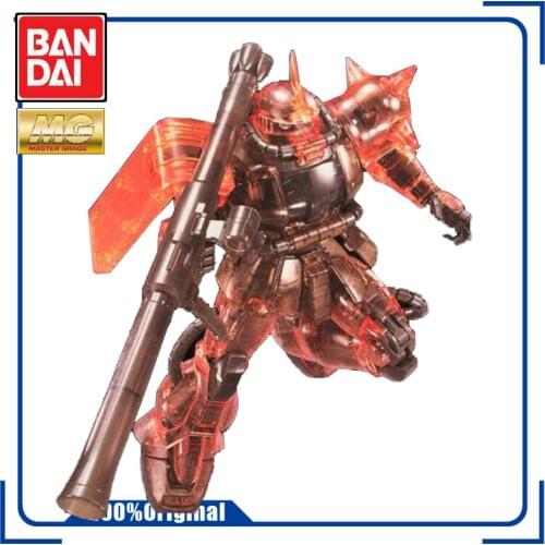 BANDAI Limit MG 1/100 EXPO MS-06S 2.0 ZAKU2 CLEAR COLOR VER. Assembling Model Action Toy Figures Childrens Gifts
