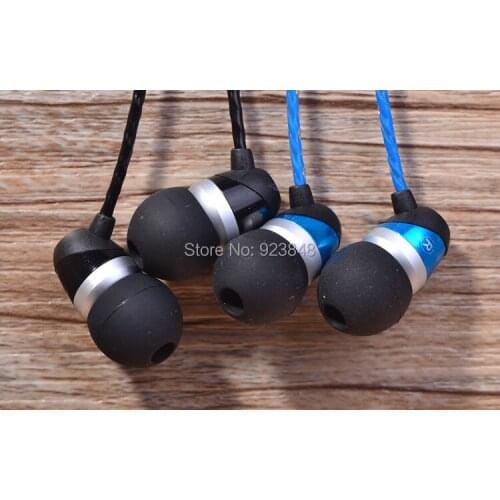 Bass Stereo diy earphone wire control Metal plug
