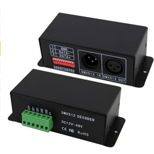 BC-809 3 Channels constant current PWM DMX512 Decoder DC12v-48v dmx controller