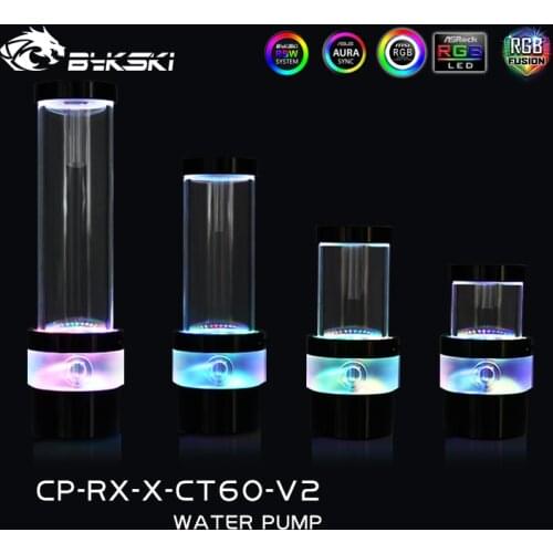 Bykski PC water cooling DDC Pump Reservoir Combination Lighting Maximum Flow 400L / H Max Lift 3 Meter CP-RX-X-CT60-V2