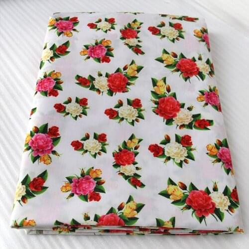 David accessories 50*145cm Flower fabric Polyester & cotton fabric for Tissue Kids Bedding home textile,Sewing,c9125