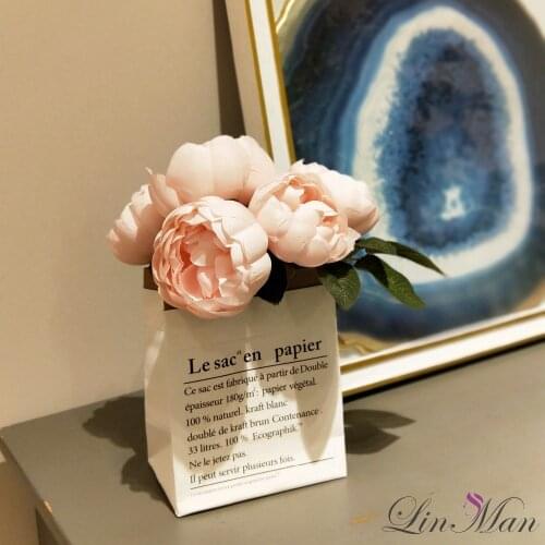 Party Decoration Vase Abstract Minimalist Flower Vase Racks Nordic Flower Ornaments Paper Vase Home Storage Decor Accessories