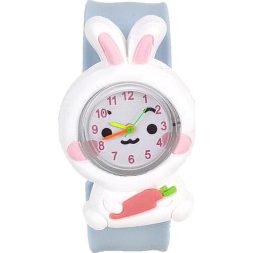 Kids Gifts Toy Clock Cartoon Anime Rabbit Shape Childrens Watch for Boys Girls Sport Bunny Quartz Watches