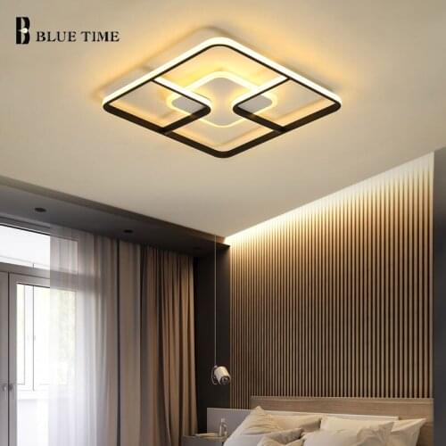 Home Led Ceiling Light Square Metal Chandelier Ceiling Lamp Indoor Lighting for Living room Bedroom Dining room Kitchen lustres