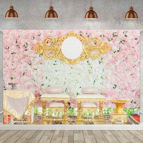Wedding Photocall Flower Marriage Newborn Baby Birthday Stage Ceremony Curtain Backdrop Custom Photography Backdrop Photo Studio