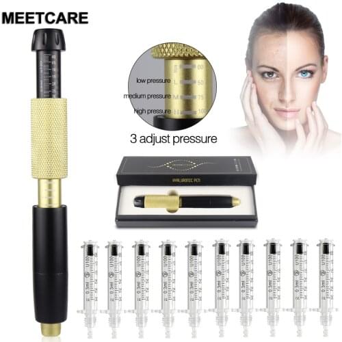 Three Gear Pressure Hyaluron Pen High Density Hyaluronic Acid Pen for Loss Weight Anti Wrinkle Lip Lift Inject Atomizer Meso Gun