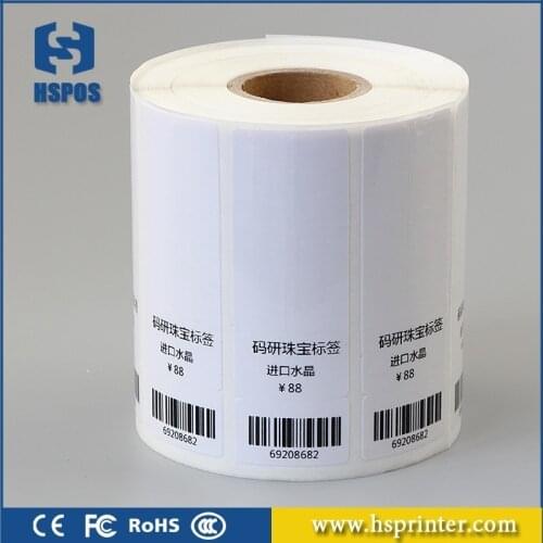 Quality Jewelry Label Tag Sticker Use Transfer Thermal Printer and Ribbon Printing 1000pcs/Roll