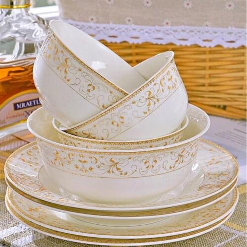 Heads jingdezhen ceramics chinese dishes dish set посуда Soup Bowl Salad Noodles Bowl Plate Dinnerware Sets Tableware