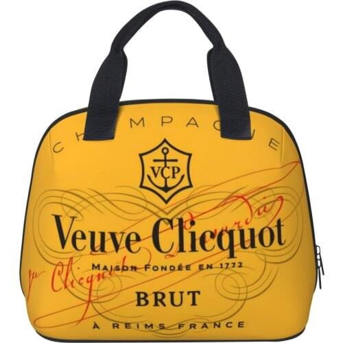 Veuve Clicquot Fashion Shell Lunch Bag Lunch Bag Insulation Bag Multi-purpose Keep Warm and Cold_gyg02