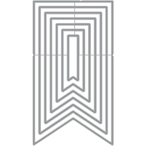 AliliArts Metal Cutting Dies Nested fishtall flags diy Scrapbooking Photo Album Decorative Embossing PaperCard Crafts Die 2020