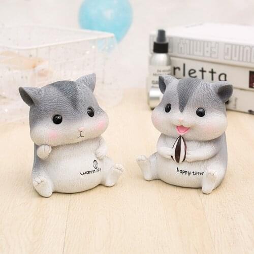 Soft Eva Plastic Hamster Piggy Bank Creative Cartoon Piggy Bank Furnishing Articles Props Gift Cute Doll Room