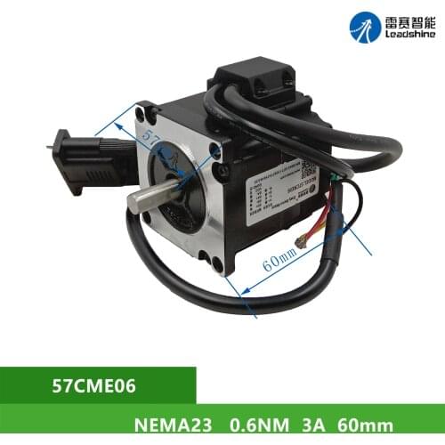 NEMA23 Leadshine 57CME06 0.6Nm 4A Closed loop stepper 2 phase Shaft Diameter 8mm