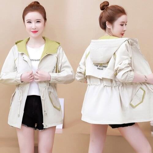 2021 New Autumn Womens Jackets Basic Coats Long Sleeve Hooded Causal Windbreaker Famale Zipper Bomber Jackets Outwear