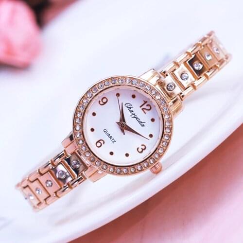 2018 new famous brand women girls luxury diamond rose gold sliver quartz watches summer jewelry ladies dress fashion wristwatch